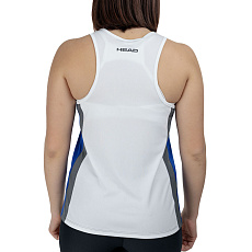 Майка жен. HEAD Club 25 Tech Tank Top W 814735-RoWH-L, р.L, полиэстер, белый
