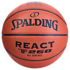 Мяч баскетбольный Spalding TF-250 React 76967z, размер 7, FIBA Approved