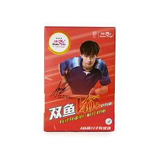 Мяч для наст. тенниса DOUBLE FISH 3***, V111F, диам. V40+мм, ITTF Appr,плаcтик,упак.6 шт, белый