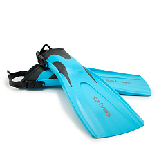 Ласты для плавания SALVAS Hazard Plus Fin BA160MLQQSTS, размер M/L, голубые