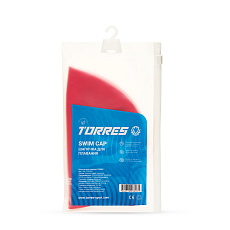 Шапочка для плав. TORRES, SW-12507RD, красный, силикон