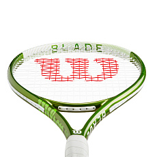 Ракетка б/т Wilson Blade Feel Team 103, WR117710U1, для любителей, алюминий, со струнами, бело-зел