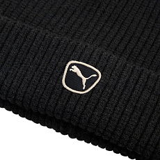 Шапка PUMA Cat Patch Mid Crown Beanie, 02735601, 100% полиэстер, черный