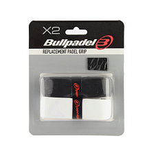 Базовый грип BULLPADEL GR1210 X2, GR1210-005, толщина 1 мм, длина 1м, 2 шт,  черный, белый