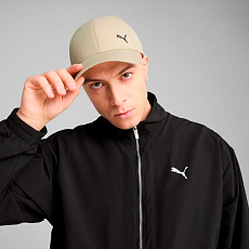 Бейсболка спорт. PUMA Metal Cat Cap 02599405, 100% полиэстер, бежевый