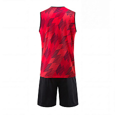 Форма баскетб. игровая TORRES Pro, B-1033-04-2XL, р.2XL, 100% полиэстер, красно-черный