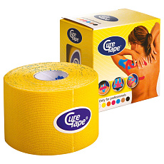 Тейп кинезиологический CureTape Yellow 161087, 5см.x5м.