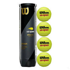 Мяч теннисный Wilson US Open Extra Duty WRT116200, одобрено ITF и USTA, 4шт.