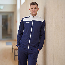 Костюм спорт. муж. MIKASA MT707/MT701-061-2XL, р. 2XL, 100% полиэстер, темносине-белый