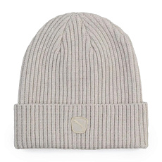 Шапка PUMA Cat Patch Mid Crown Beanie, 02735603, 100% полиэстер, светло-серый