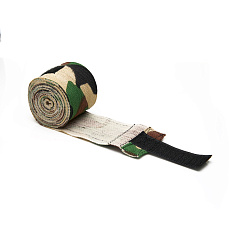 Бинт боксерский эластичный TORRES, PRL62017CA, дл. 3,5 м, шир. 5,5 см, 1 пара, хаки камуфляж