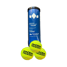 Мячи для большого тенниса DIADEM Premier Clay Court Tour 3B, Europe-Ball-ClayTour-3B, упаковка 3 мяча, ITF