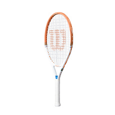 Ракетка б/т Wilson Roland Garros Elite 23, WR193510H, для дет7-8лет,алюм., со струн, оранжево-белый