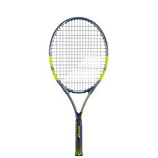 Ракетка б/т дет. BABOLAT Carlitos Jr 25 Gr00, 140524, для 8-10 лет, алюм, со струн, серо-салатовый