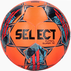 Мяч футзал. SELECT Futsal Super TB V22 3613460663,р.4, FIFA Quality Pro, ПУ,термосш,оранжевый
