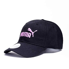 Бейсболка спорт. PUMA ESS Elevated BB Cap, 02683504, хлопок, полиэстер, черно-сиреневый