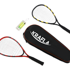 KRAFLA S-SP500 Набор для спидминтона с ракетками (2шт) и воланами (3шт) в чехле