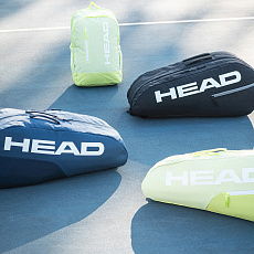 Сумка-чехол HEAD Base Racquet Bag S, 261325-NV, с карманом, на 3 тен.ракетки, темно.синий