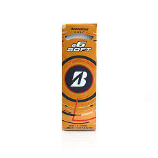Мяч для гольфа Bridgestone 25 e6 Soft White, BGB5AWX, 3 шт/уп, белый