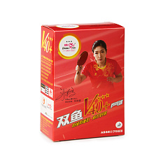 Мяч для настольного тенниса DOUBLE FISH 3***, V111F, ITTF Approved, 6шт., белый