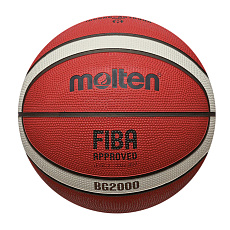 Мяч баск. MOLTEN B5G2000 р.5, FIBA Appr Level II, 12 панелей, резина, бут.кам,нейл.корд,ор-беж-чер