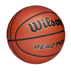 Мяч баск. WILSON Reaction PRO, WZ2026601XB06, р.6, композит, бутил. камера, темно-коричневый