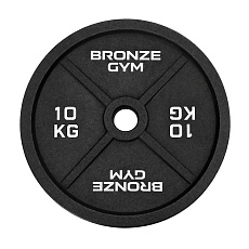 Диск олимпийский BRONZE GYM чугунный 10 кг
