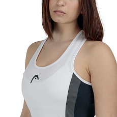 Платье HEAD Club 25 Dress W 814745-NVWH-XL, р.XL, 85% полиэстер 15% эластан, белый
