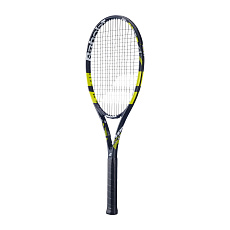 Ракетка б/т BABOLAT Evoke Tour Gr2, 121268, для любит., графит,со струнами, черно-лаймовый