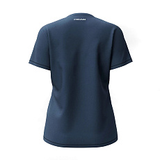 Футболка женская HEAD Club Original T-Shirt W 814845-NV-XL, р.XL, полиэстер, хлопок, эластан, т.сини