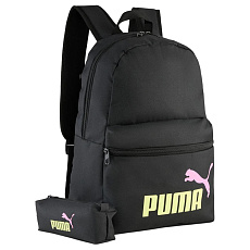 Рюкзак спорт. PUMA Phase Backpack Set, 09119104, полиэстер, черный