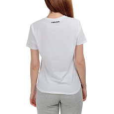 Футболка женская HEAD Rainbow T-Shirt W 814445-WH-M, р.M, полиэстер, хлопок, эластан, белый