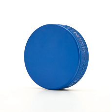 Шайба хоккейная тренир. VEGUM, 27E 3113, облегченная,вес 125гр, диам.75мм, выс.25мм, резина, синяя