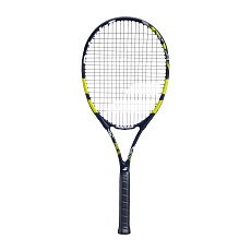 Ракетка б/т BABOLAT Evoke Tour Gr2, 121268, для любит., графит,со струнами, черно-лаймовый