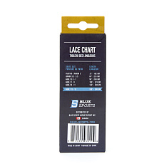 Шнурки для коньков Blue Sports Pro Gold Heavy Waxed, 903011-BKWH-330, полиэстер, 330см, черно-белый