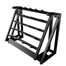 Стойка для хранения штанг для аэробики (бодипампов) BRONZE GYM 190х55х128,на 20 шт.