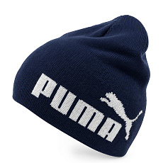 Шапка PUMA ESS Mid Crown Cuffless Beanie, 02641103, 100% акрил, темно-синий