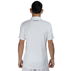 Поло мужское HEAD Club 25 Tech Polo Shirt M 811715-WH-M, р.M, полиэстер, белый