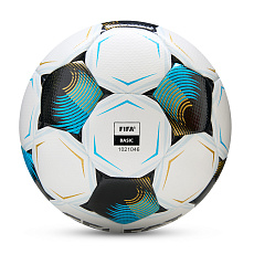 Мяч футб. SELECT Numero 10 V26, 0575071002, р.5, FIFA Basic, 32п, ПУ, гибр.сш, бело-черно-бирюзовый