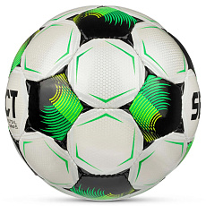 Мяч футзал. SELECT Futsal Mimas V26, 1053471006, р.4,FIFA Basic, 32п, ПУ, руч.сш, бело-зелено-черн.