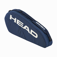 Сумка-чехол HEAD Base Racquet Bag S, 261325-NV, с карманом, на 3 тен.ракетки, темно.синий
