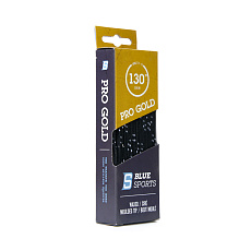 Шнурки для коньков Blue Sports Pro Gold Heavy Waxed, 903011-BKWH-330, полиэстер, 330см, черно-белый